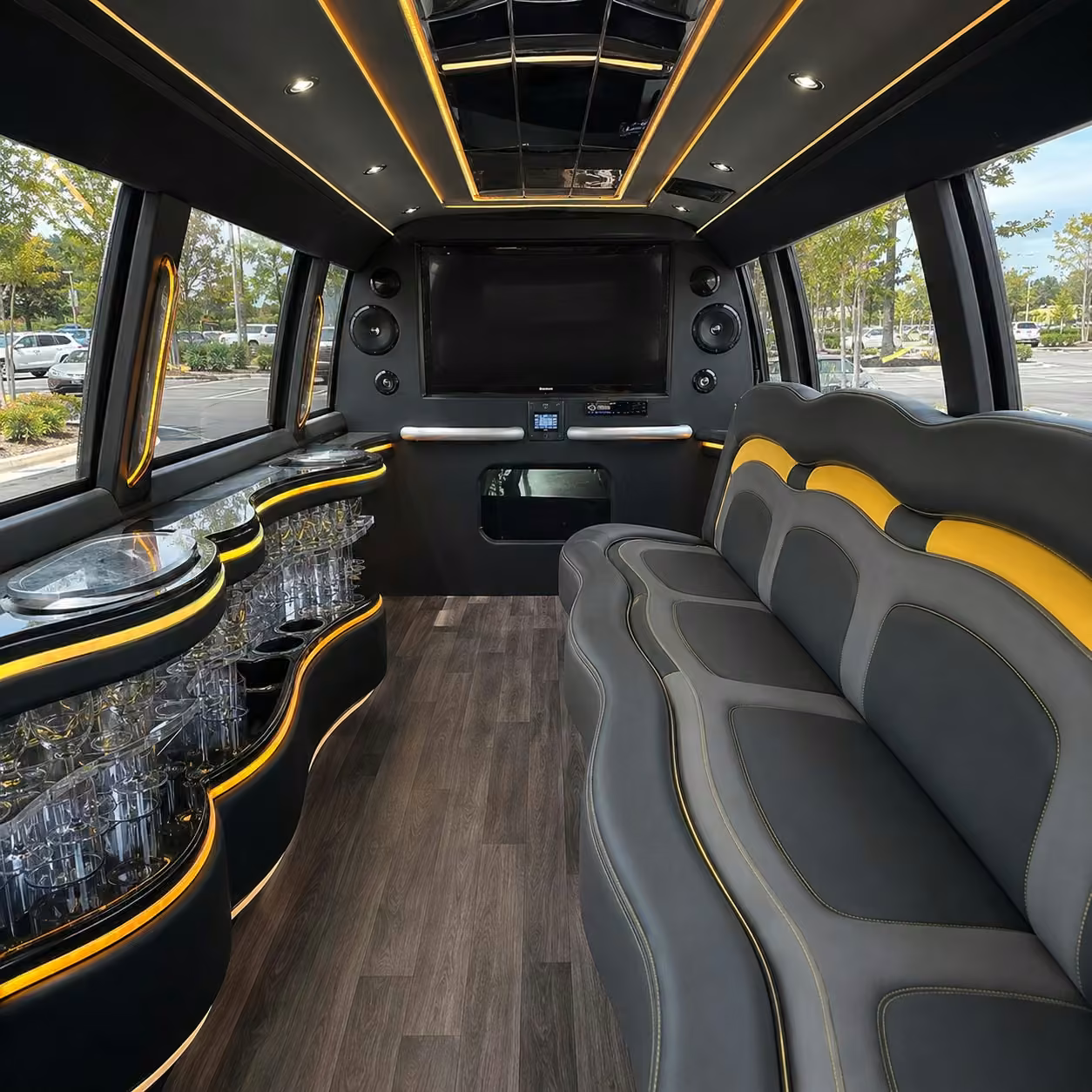 hummer limo interior