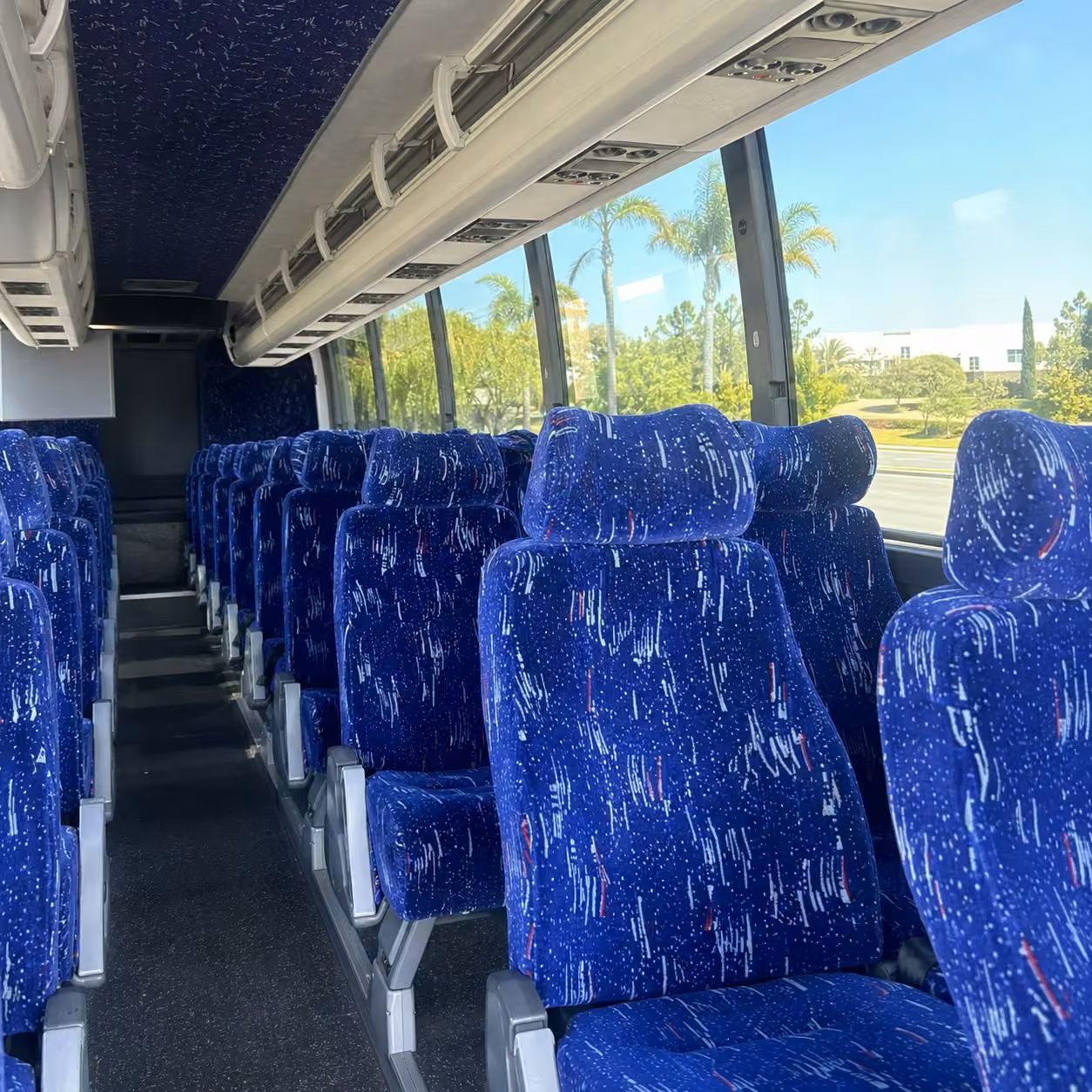 san jose charter bus interior
